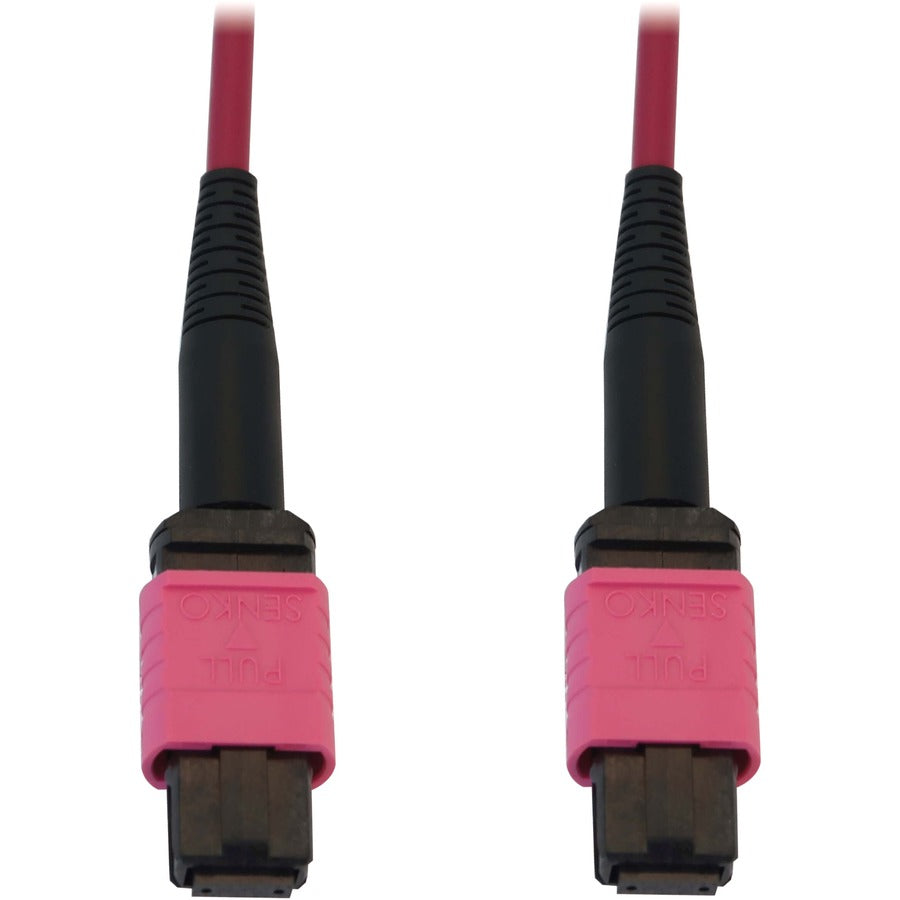 Tripp Lite Fiber Optic Cable 100G MMF 50/125 OM4 12F MTP/MPO-PC F/F 10M - 32.81 ft Fiber Optic Network Cable for Network Device, Patch Panel, Switch - First End: 1 x MTP/MPO Network - Female - Second  - N845B-10M-12-MG - eCommerce Business Prime