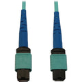 Tripp Lite Fiber Optic Cable 40/100/400G MMF 50 OM3 24F MTP/MPO-PC F/F 2M - 6.56 ft Fiber Optic Network Cable for Network Device, Patch Panel, Switch - First End: 1 x MTP/MPO Network - Female - Second - N846B-02M-24-P - eCommerce Business Prime