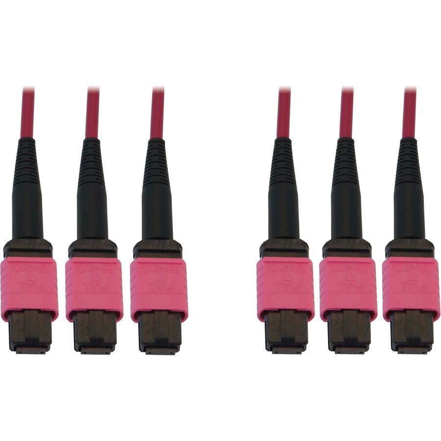 Tripp Lite Fiber Optic Cable 40/100/400G MMF 50 OM4 3x8F MTP/MPO-PC F/F 45M - 147.64 ft Fiber Optic Network Cable for Network Device, Switch, Patch Panel - First End: 3 x MTP/MPO Network - Female - Se - N858B-45M-3X8MG - eCommerce Business Prime