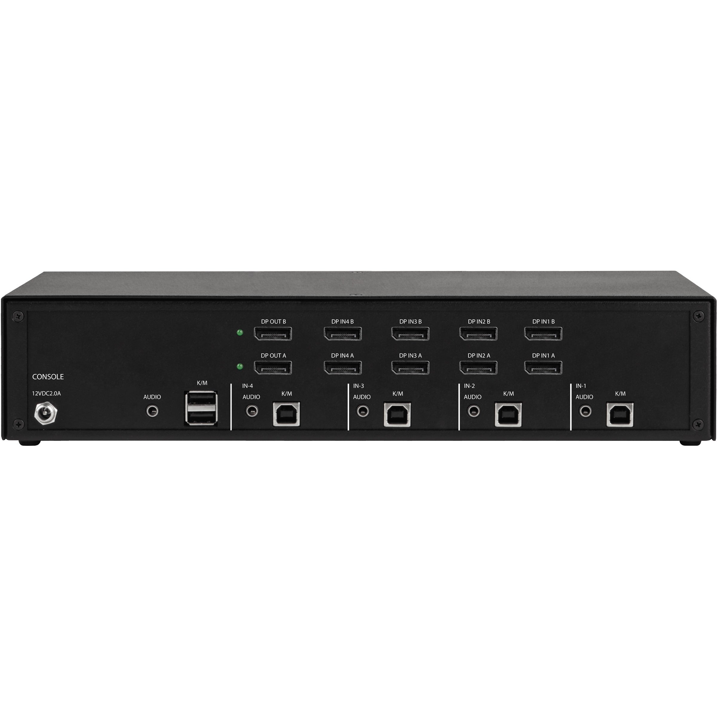 Black Box Secure KVM Switch - DisplayPort - 2 Computer(s) - 4 Local User(s) - 3840 x 2160 - 6 x USB - Desktop - 10 x DisplayPort - TAA Compliant - eCommerce Business Prime