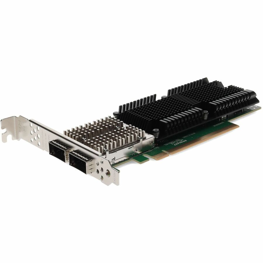 AddOn 100Gbs Dual Open QSFP28 Port PCIe 4.0 x16 Network Interface Card w/PXE boot - 100GBS 2X QSFP28 PORT PCIE 4.0 CIE X16 NICW/PXE BOOT ADD-ON