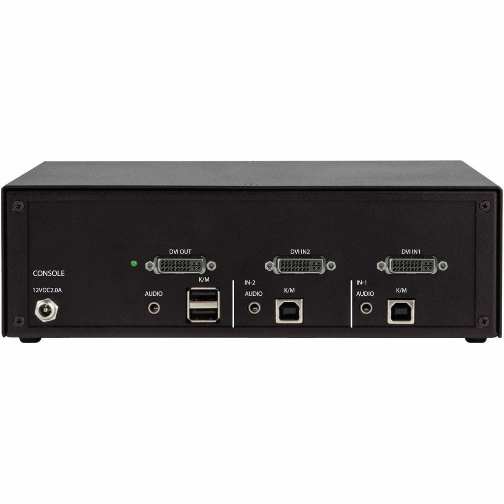 Black Box Secure KVM Switch - DVI-I - 2 Computer(s) - 1 Local User(s) - 2560 x 1600 - 4 x USB - 3 x DVI - Desktop - TAA Compliant - eCommerce Business Prime