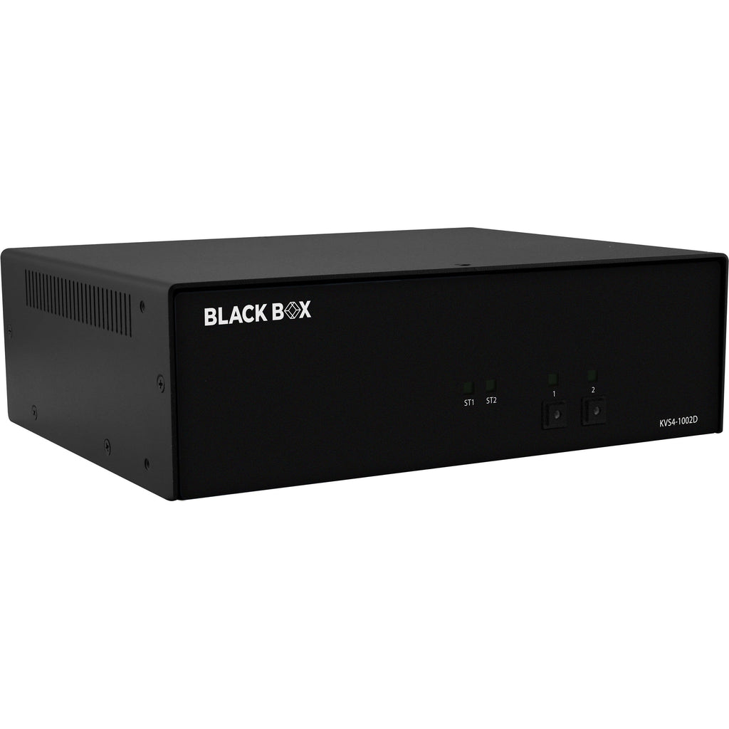 Black Box Secure KVM Switch - DVI-I - 2 Computer(s) - 1 Local User(s) - 2560 x 1600 - 4 x USB - 3 x DVI - Desktop - TAA Compliant - eCommerce Business Prime
