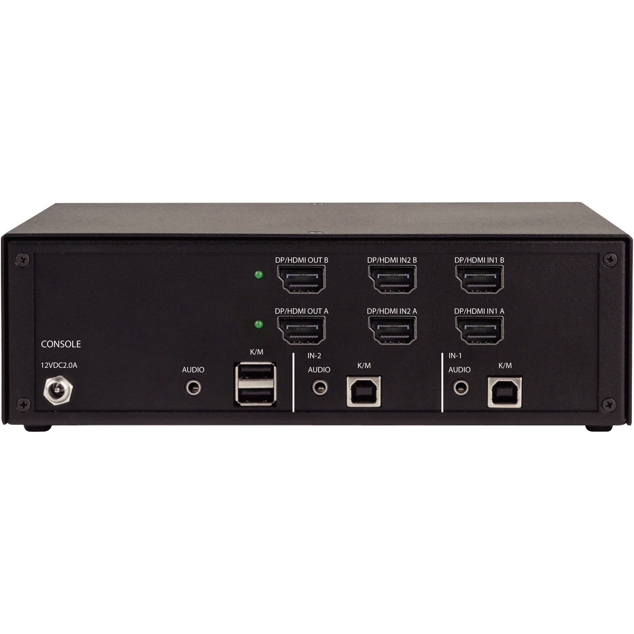 Black Box Secure KVM Switch - FlexPort HDMI/DisplayPort - 2 Computer(s) - 1 Local User(s) - 3840 x 2160 - 4 x USBHDMI - DesktopDisplayPort - TAA Compliant - eCommerce Business Prime