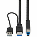 Tripp Lite USB Active Repeater Cable - USB-A to USB-B (M/M), USB 3.2 Gen 1, 25 ft. (7.6 m) - 25 ft USB/USB-B Data Transfer Cable for Computer, Printer, Scanner, PC, Notebook, Optical Drive, Hard Disk  - U328-025-1 - eCommerce Business Prime