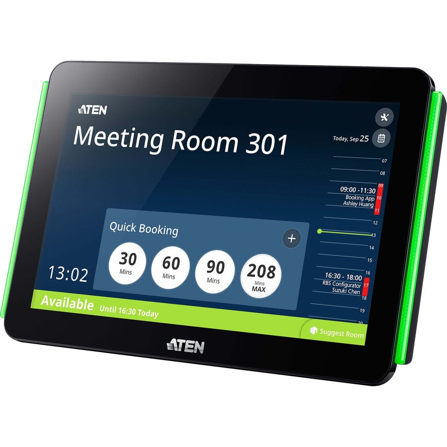 ATEN VK430 Room Booking System - 10.1" RBS Panel - 7" Width x 1.5" Height x 10.4" Length - Plastic ATEN