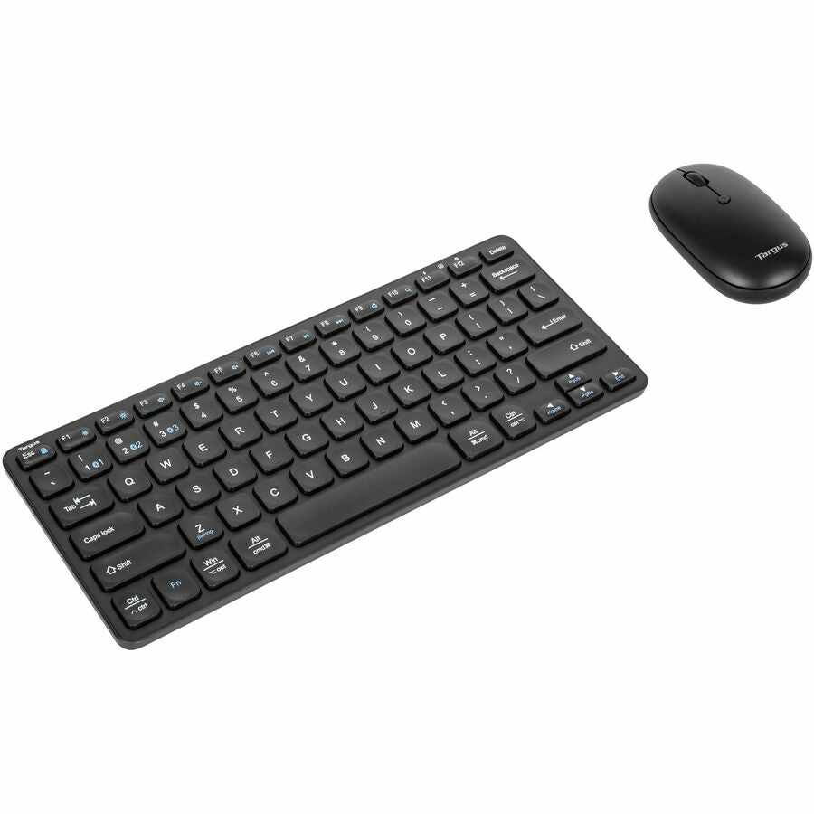 Targus AKM620AMUS Keyboard & Mouse - Wireless Bluetooth 5.1 Keyboard - Black Wireless Bluetooth Mouse - Optical - 2400 dpi - 2 Button - Scroll Wheel - Black - Symmetrical - AAA - Compatible with PC, M...  - AKM620AMUS - eCommerce Business Prime