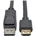 Tripp Lite DisplayPort 1.4 to HDMI Active Adapter Cable (M/M), 4K 60 Hz, 4:4:4, HDR, HDCP 2.2, 3 ft. (0.9 m) - 3 ft DisplayPort/HDMI A/V Cable for Monitor, Audio/Video Device, TV, Projector, Computer, - P582-003-HD-V4A - eCommerce Business Prime