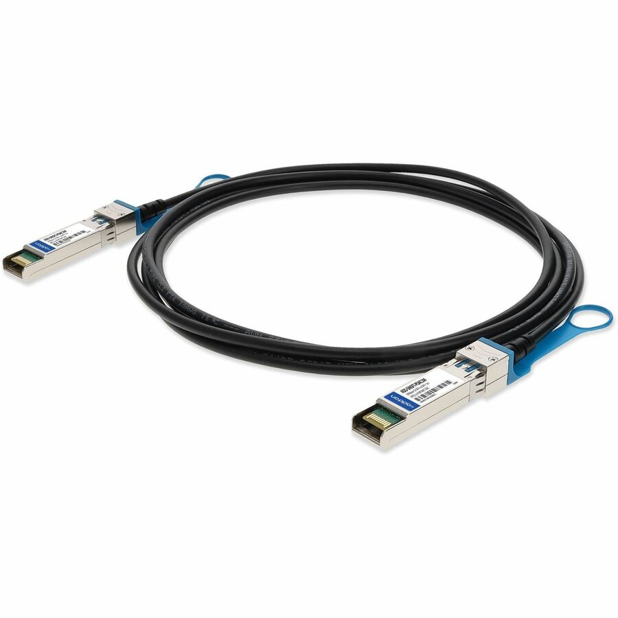 AddOn Twinaxial Network Cable - 3.28 ft Twinaxial Network Cable for Network Device, Transceiver - First End: 1 x SFP+ Network - Second End: 1 x SFP+ Network - 10 Gbit/s - Black - 1 - TAA Compliant ADD-ON