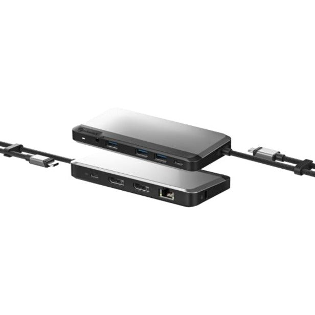 Alogic USB-C Dual Display Dock - MX2 Lite DisplayPort Edition - for Monitor/Notebook/Smartphone/Keyboard/Mouse/Headset/Flash Drive - Memory Card Reader - SD, microSD - 85 W - USB Type C - 2 Displays S - U1CAD-SGR - eCommerce Business Prime