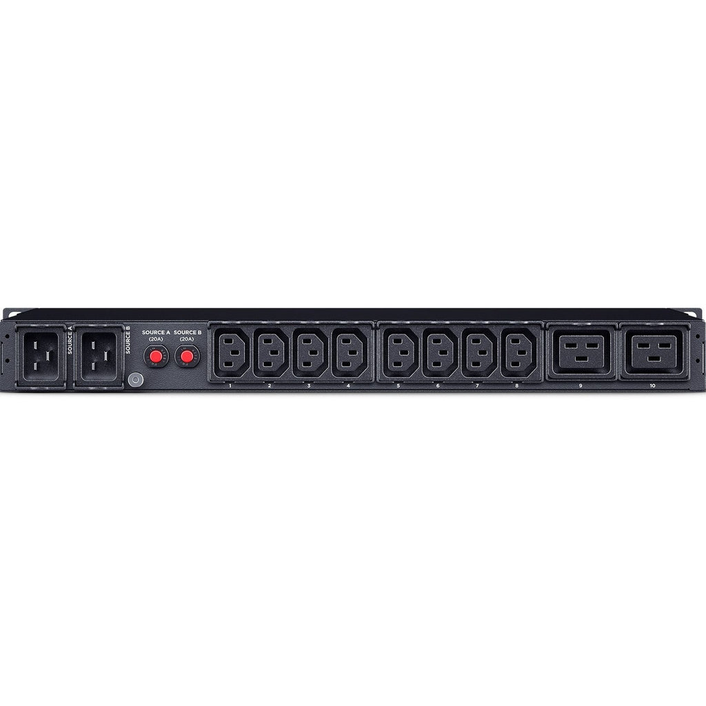 CyberPower Switched ATS PDU PDU24005 10-Outlets PDU - Metered - IEC 60320 C20 - 8 x IEC 60320 C13, 2 x IEC 60320 C19 - 230 V AC - 1U - Horizontal - Rack-mountable - PDU24005 - eCommerce Business Prime