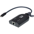 ATEN USB-C Virtual Media KVM Adapter KA7183 - 1 Computer(s) - 1920 x 1200 - 1 x Network (RJ-45) - 1 x USB - Rack-mountable ATEN