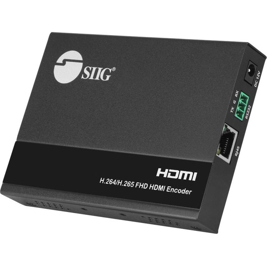 SIIG 1080p HDMI Video H.264 H.265 IPTV Encoder with Loopout - Supports RTSP / HLS / RTMP (S) / RTP / UDP Protocols - Supports CBR/VBR Two Coding Modes - eCommerce Business Prime