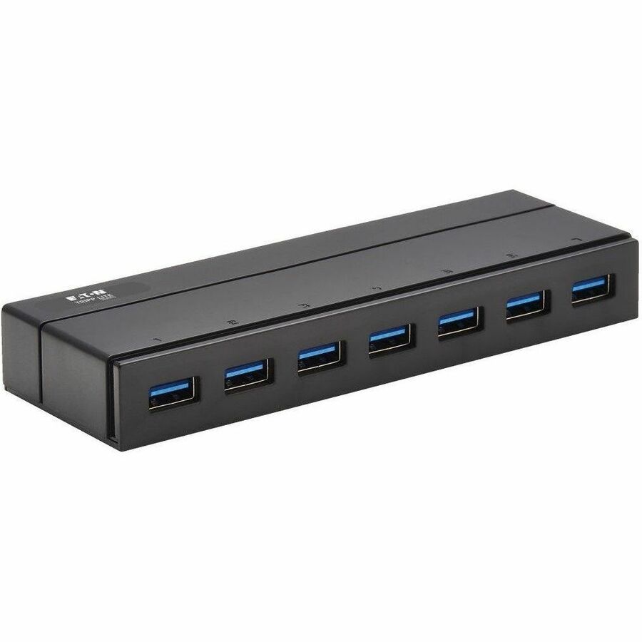 Tripp Lite 7-Port USB-A Mini Hub - USB 3.2 Gen 1, International Plug Adapters - USB 3.2 (Gen 1) Type A - Portable - 7 USB Port(s) - eCommerce Business Prime
