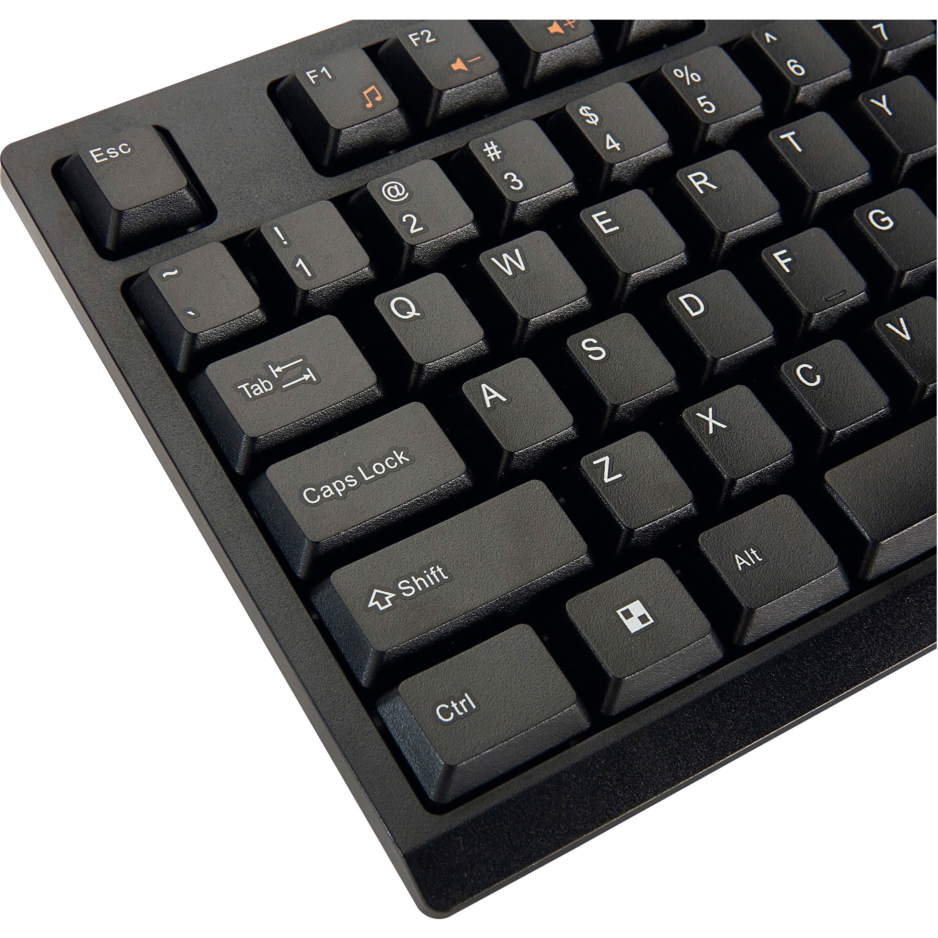 Verbatim Wired Keyboard - Cable Connectivity - USB Interface Multimedia Hot Key(s) - Linux, Chrome OS, Mac OS, Windows, Mac, PC - eCommerce Business Prime