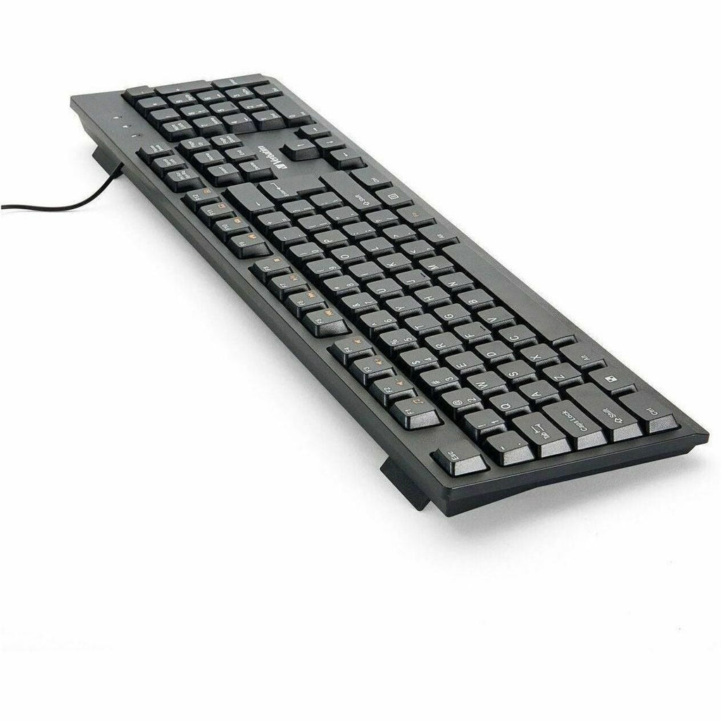 Verbatim Wired Keyboard - Cable Connectivity - USB Interface Multimedia Hot Key(s) - Linux, Chrome OS, Mac OS, Windows, Mac, PC - eCommerce Business Prime
