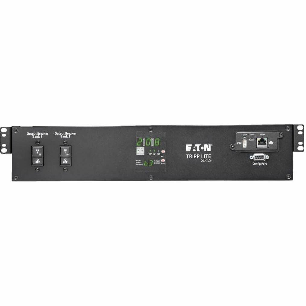 Tripp Lite 5.8kW 208/240V Single-Phase ATS/Monitored PDU - 16 C13, 2 C19 & 1 L6-30R Outlets, Dual L6-30P Inputs, 10 ft. Cords, 2U, TAA - Monitored - NEMA L6-30P - 16 x IEC 60320 C13, 2 x IEC 60320 C19...  - PDUMNH30HVAT2 - eCommerce Business Prime