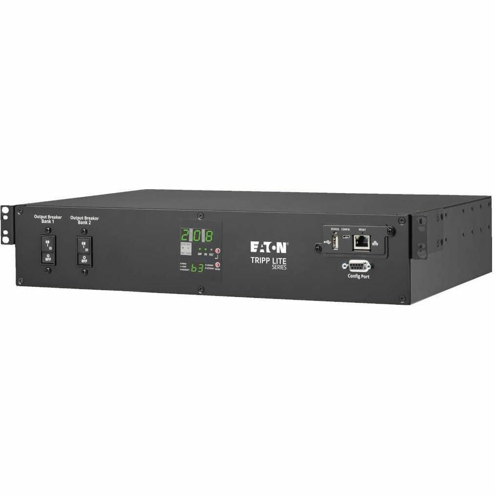 Tripp Lite 5.8kW 208/240V Single-Phase ATS/Monitored PDU - 16 C13, 2 C19 & 1 L6-30R Outlets, Dual L6-30P Inputs, 10 ft. Cords, 2U, TAA - Monitored - NEMA L6-30P - 16 x IEC 60320 C13, 2 x IEC 60320 C19...  - PDUMNH30HVAT2 - eCommerce Business Prime