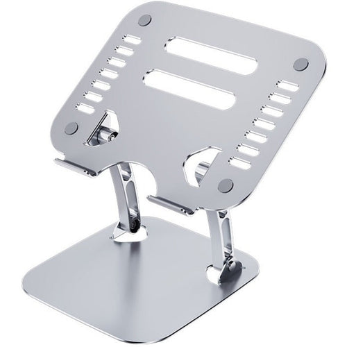 4XEM Laptop Metal Stand - Silver - 12.4" Height x 7.8" Width - Metal, Aluminum Alloy, Silicone, Stainless Steel - Silver - eCommerce Business Prime