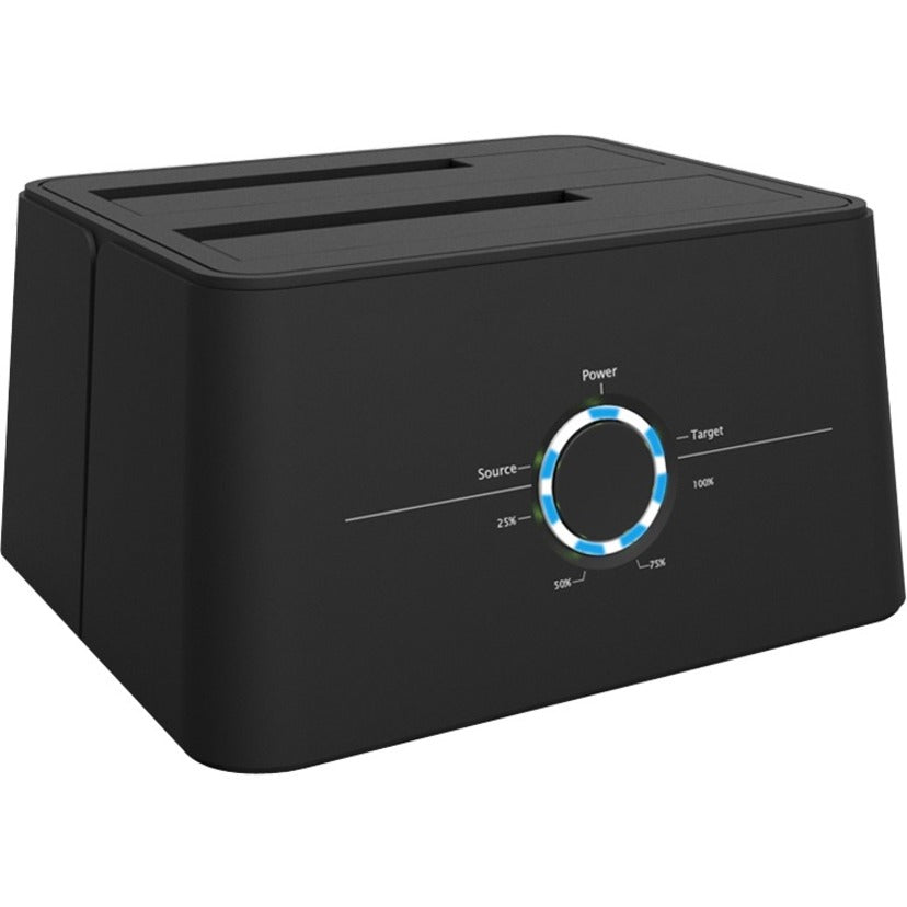 4XEM Drive Dock SATA/600 - USB 3.0 Type B Host Interface External - Black - 2 x HDD Supported - 2 x SSD Supported - 2 x Total Bay - 2 x 2.5"/3.5" Bay - Plastic - eCommerce Business Prime