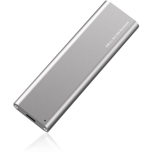 4XEM Drive Enclosure SATA/600, M.2 - USB 3.1 (Gen 2) Type C Host Interface External - Gray - 1 x SSD Supported - 1 x Total Bay - Aluminum, Plastic - eCommerce Business Prime