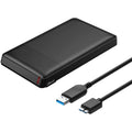 4XEM Drive Enclosure SATA/600 - USB 3.0 Micro-B Host Interface External - Black - Hot Swappable Bays - 1 x HDD Supported - 1 x SSD Supported - 1 x Total Bay - 1 x 2.5" Bay - Plastic - eCommerce Business Prime