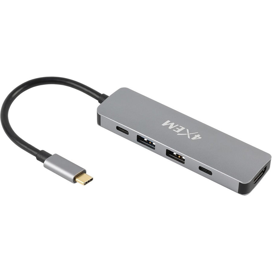 4XEM Docking Station - for Notebook - 100 W - USB 3.1 (Gen 1) Type C - 1 Displays Supported - 4K - 3840 x 2160 - 2 x USB 2.0 - 1 x USB 3.0 - 2 x USB Type-A Ports - USB Type-A - 1 x USB Type-C Ports -  - 4XHB02 - eCommerce Business Prime