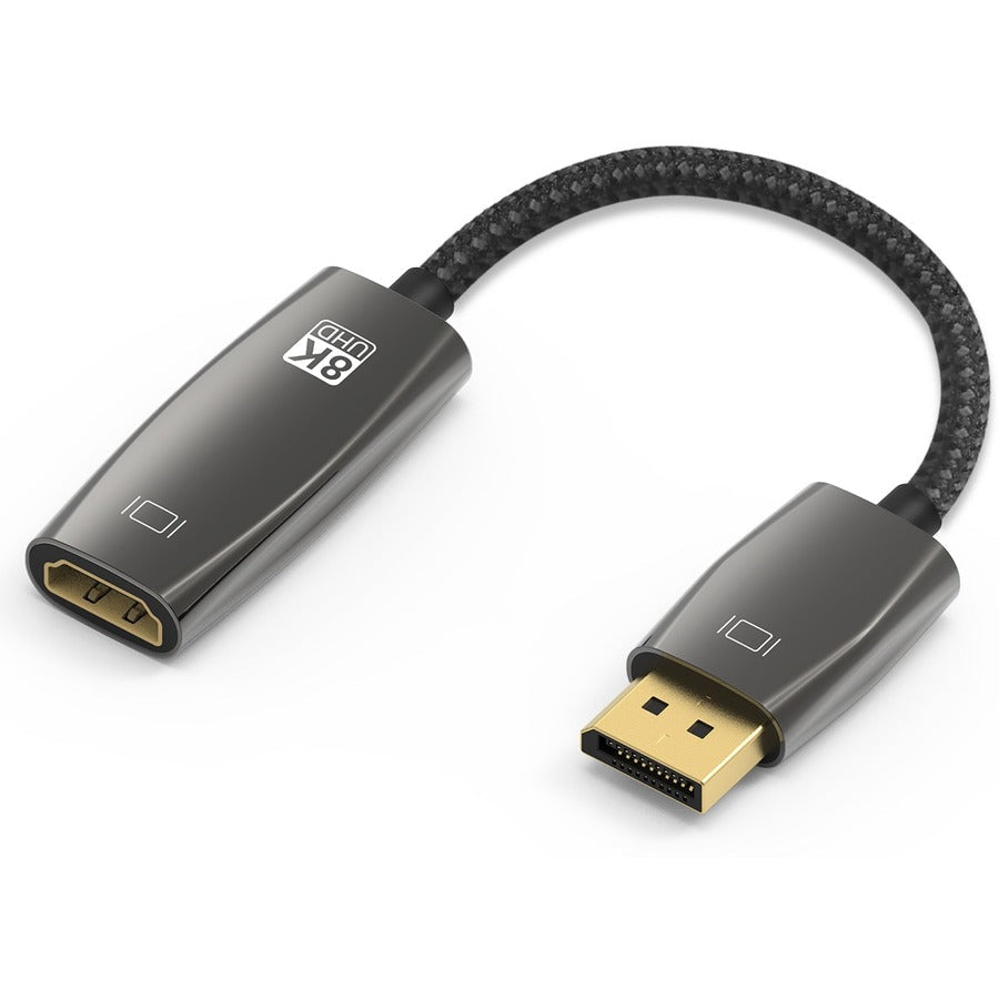 4XEM 8K DisplayPort to HDMI Adaptor - DisplayPort/HDMI A/V Cable for Home Theater System, Display Screen, Graphics Card, Monitor, Notebook - First End: 1 x DisplayPort 1.4a Digital Audio/Video - Male  - 4XAP051A - eCommerce Business Prime