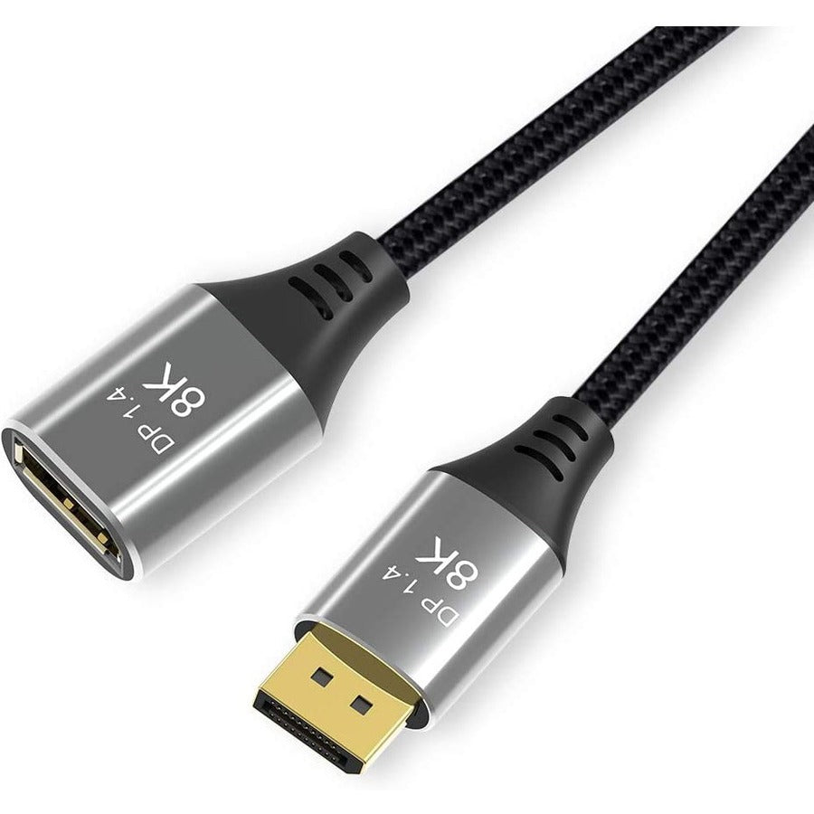 4XEM 1.5ft DisplayPort to DisplayPort Extension Cable - 1.50 ft DisplayPort A/V Cable for Chromebook, Notebook, Peripheral Device, Home Theater System - First End: 1 x DisplayPort 1.4a Digital Audio/V - 4XDP02550CM - eCommerce Business Prime