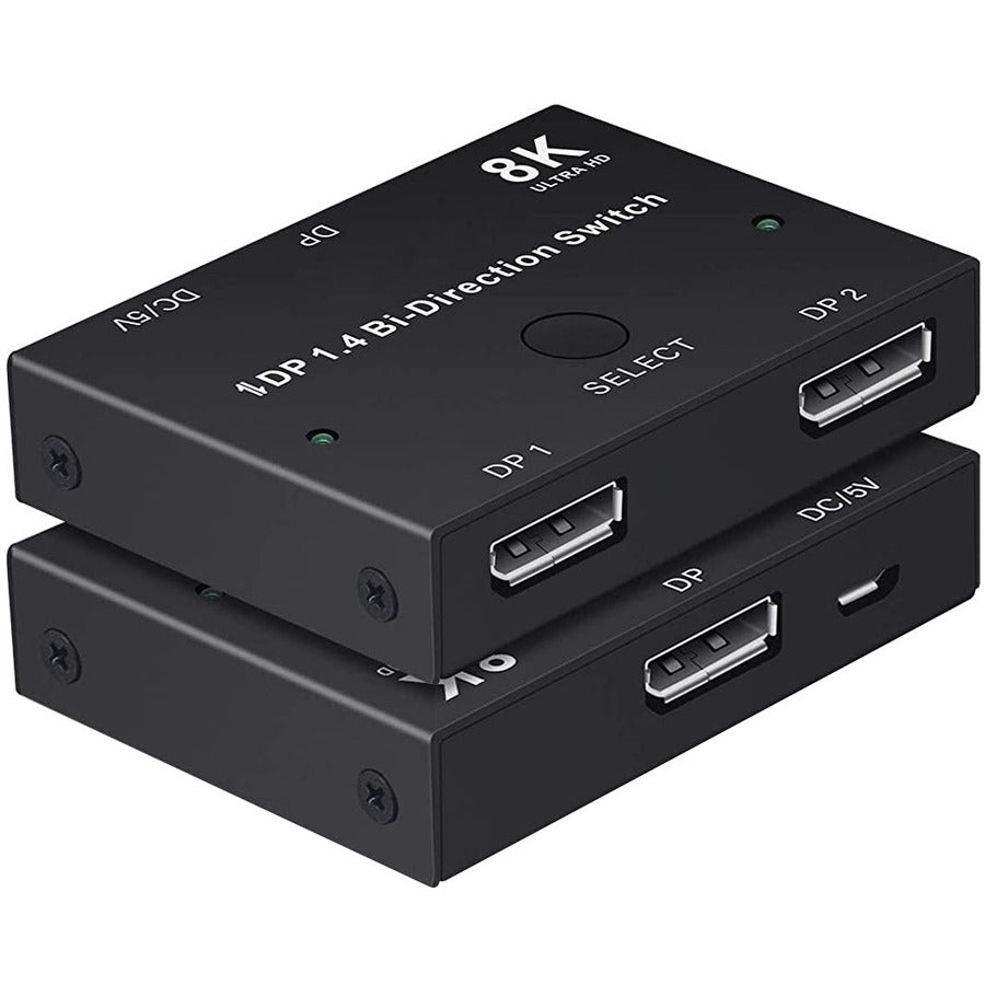 4XEM 8K/4K DisplayPort Bi-Directional Switch - 7680 x 4320 - 8K - 2 x 1 - Display, Home Theater System2 x DisplayPort In - 1 x DisplayPort Out - DisplayPort - eCommerce Business Prime