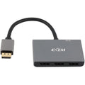 4XEM 3-Port DisplayPort to DisplayPort Multi-Monitor Hub - 2.48 ft DisplayPort/Micro-USB A/V Cable for Monitor, PlayStation, Home Theater System, Display Screen, Audio/Video Device - First End: 1 x Di - 4XMST02 - eCommerce Business Prime