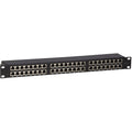 4XEM 48 Port Cat 6A Patch Panel - 48 Port(s) - 48 x RJ-45 - 2U High - Black - 19" Wide - Rack-mountable - eCommerce Business Prime