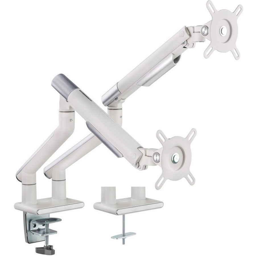 Amer Mounts HYDRA2A Desk Mount for Display Screen, Curved Screen Display, Monitor - Space Gray, Textured White - 2 Display(s) Supported - 17" to 32" Screen Support - 39.68 lb Load Capacity - 75 x 75, 100 x 100 VESA Standard - eCommerce Business Prime