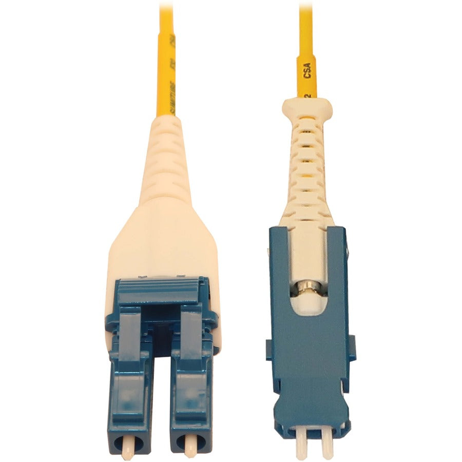 Tripp Lite Fiber Optic Cable 40/100/400G Singlemode 9/125 OS2 Fiber Cable, Yellow, 3 m (9.8 ft.) - 9.84 ft Fiber Optic Network Cable for Network Device, Transceiver, Patch Panel, Switch - First End: 2 - N383L-03M - eCommerce Business Prime