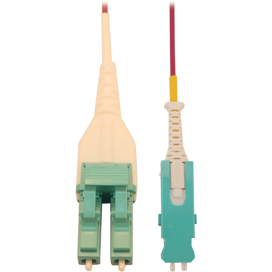 Tripp Lite 40/100/400G Multimode 50/125 OM4 Fiber Optic Cable (Duplex SN-PC to Duplex LC-PC M/M), LSZH, Magenta, 2 m (6.6 ft.) - 6.56 ft Fiber Optic Network Cable for Network Device, Transceiver, Patc - N823L-02M-MG - eCommerce Business Prime