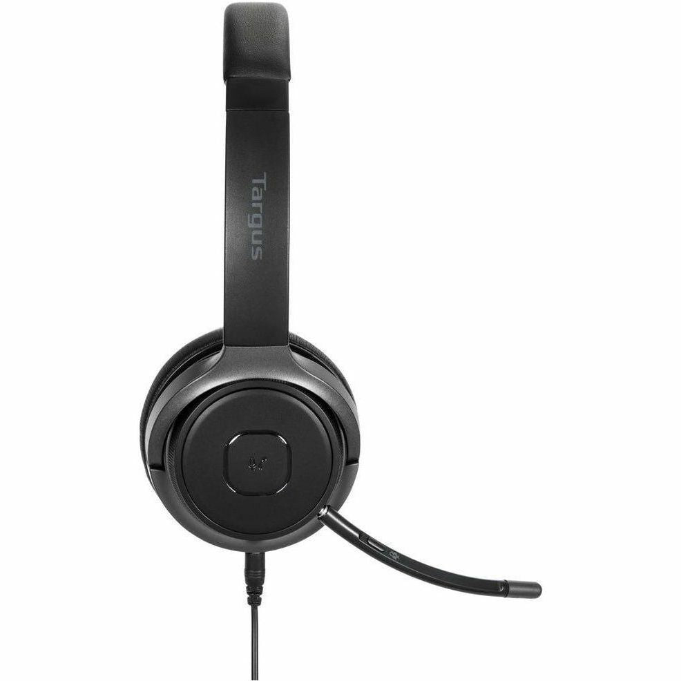 Targus Wireless Bluetooth Stereo Headset - Stereo - Mini-phone (3.5mm) - Wired/Wireless - Bluetooth - On-ear - Binaural - Noise Cancelling Microphone - Noise Canceling - Black - AEH104TT - eCommerce Business Prime