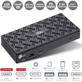 SIIG USB-C Quad Hybrid 4K Video Docking Station with 100W PD - USB-C to HDMI or DisplayPort - USB 10Gbps Data Transmission - 2.5G Ethernet - eCommerce Business Prime