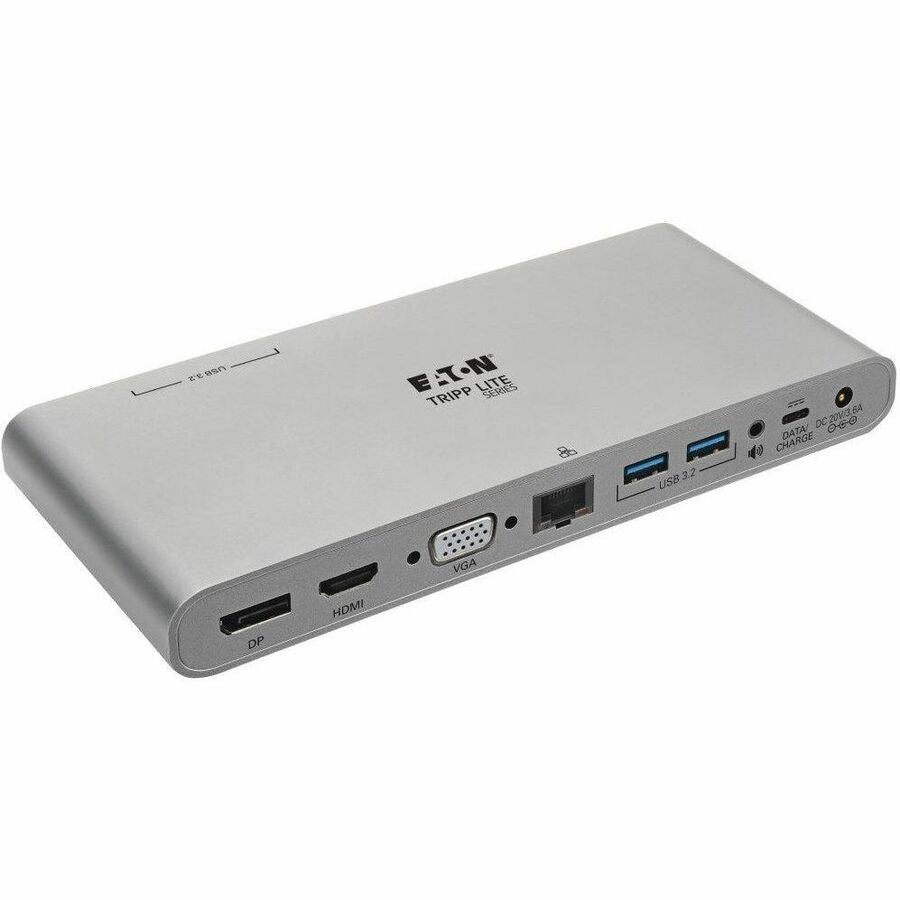 Tripp Lite USB-C Dock, Triple Display - 4K HDMI/DisplayPort, VGA, USB 3.2 Gen 1, USB-A/USB-C Hub, GbE, 100W PD Charging, International Power Cables - for TV/Monitor/Projector/Notebook/Tablet/Desktop P - U442-DOCK4-INT - eCommerce Business Prime