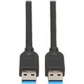 Tripp Lite USB 3.0 SuperSpeed A to A Cable for Tripp Lite USB 3.0 All-in-One Keystone/Panel Mount Couplers (M/M), Black,15 ft. (4.6 m) - 15.09 ft USB Data Transfer Cable for Peripheral Device, Compute...  - U325-015 - eCommerce Business Prime