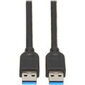 Tripp Lite USB 3.0 SuperSpeed A to A Cable for Tripp Lite USB 3.0 All-in-One Keystone/Panel Mount Couplers (M/M), Black, 10 ft. (3 m) - 9.84 ft USB Data Transfer Cable for Peripheral Device, Computer, - U325-010 - eCommerce Business Prime