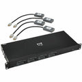 Tripp Lite 4x4 HDMI over Cat6 Matrix Switch Kit, Switch/4x Pigtail Receivers - 4K 60 Hz, HDR, 4:4:4, PoC, 230 ft. (70.1 m), TAA - 3840 × 2160 - 4K - Twisted Pair - 4 x 4 - Display, Blu-ray Disc Player, Media Center, Set-top Box, Projector - TAA Compliant EATON