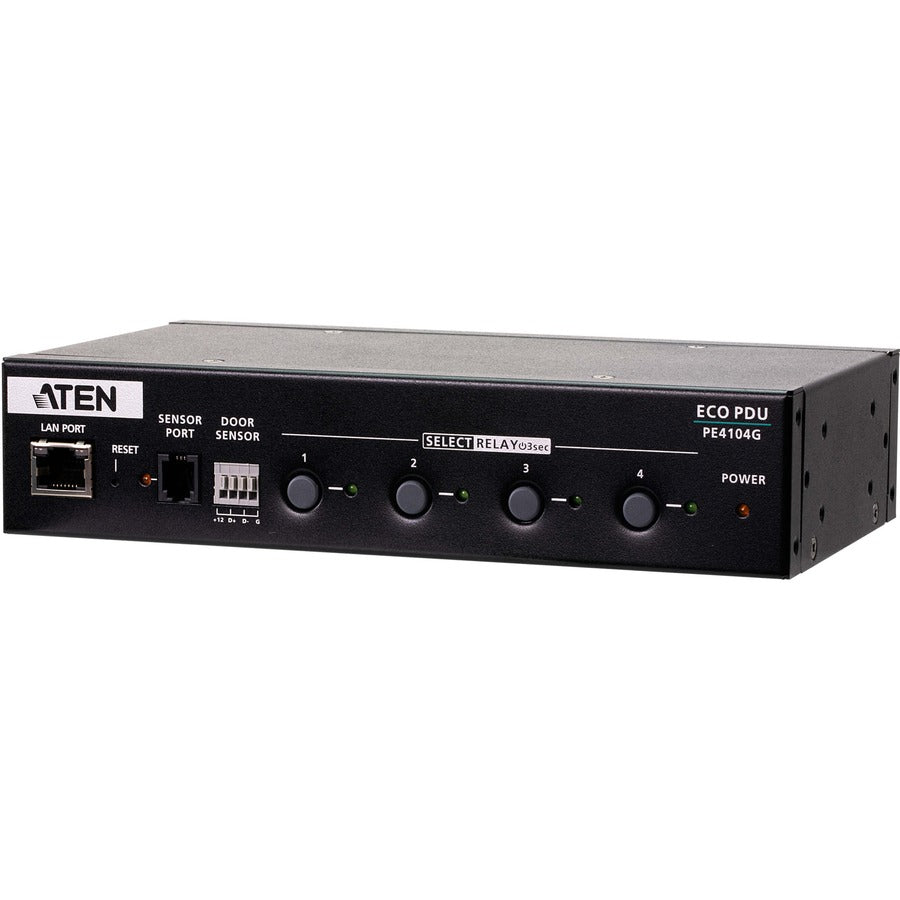 ATEN PE4104G 4-Outlet IPDU Control Box - IEC 60320 C14 - 4 x IEC 60320 C13 - 120 V AC, 230 V AC - Desktop, Rack, Compact - PE4104G - eCommerce Business Prime
