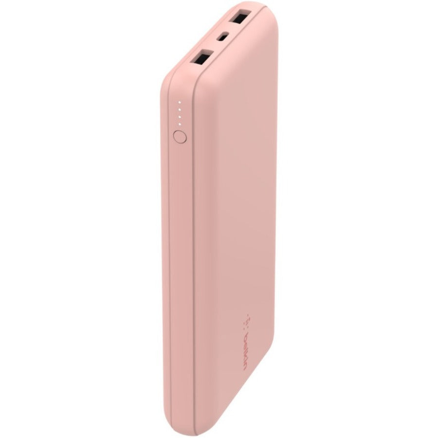 Belkin BOOST&uarr;CHARGE Power Bank 20K - For Smartphone, iPad Air, iPad mini, iPhone 13, iPhone 13 Pro, iPhone 13 Pro Max, iPhone 13 mini, iPhone 12, iPhone 12 Pro, iPhone 12 Pro Max, iPhone 12 mini, ... - 20000 mAh - 3 x - Rose Gold BELKIN