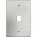 Tripp Lite Safe-IT 1-Port Single-Gang Keystone Wall Plate, Antibacterial, Ivory Matte, TAA - 1 x Total Number of Socket(s) - 1-gang - Ivory - Acrylonitrile Butadiene Styrene (ABS), High Impact Plastic - TAA Compliant - eCommerce Business Prime