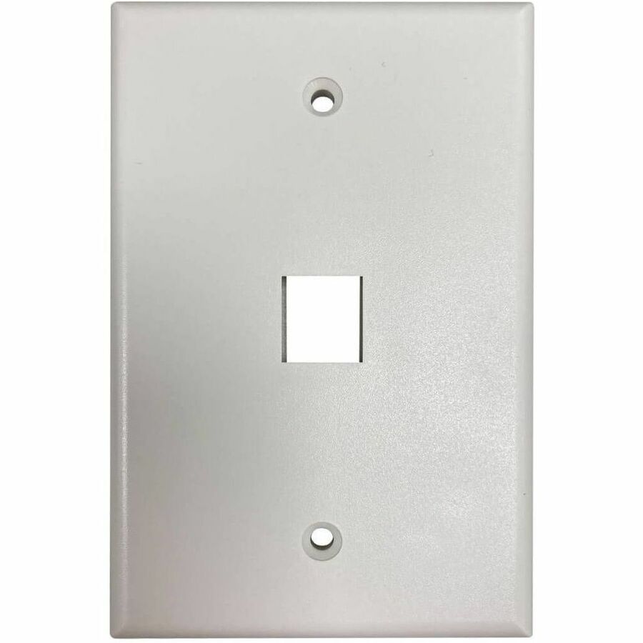 Tripp Lite Safe-IT 1-Port Single-Gang Keystone Wall Plate, Antibacterial, Ivory Matte, TAA - 1 x Total Number of Socket(s) - 1-gang - Ivory - Acrylonitrile Butadiene Styrene (ABS), High Impact Plastic - TAA Compliant - eCommerce Business Prime