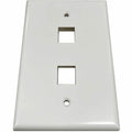 Tripp Lite Safe-IT 2-Port Single-Gang Keystone Wall Plate, Antibacterial, Ivory Gloss, TAA - 2 x Total Number of Socket(s) - 1-gang - Ivory - Acrylonitrile Butadiene Styrene (ABS), High Impact Plastic - TAA Compliant - eCommerce Business Prime