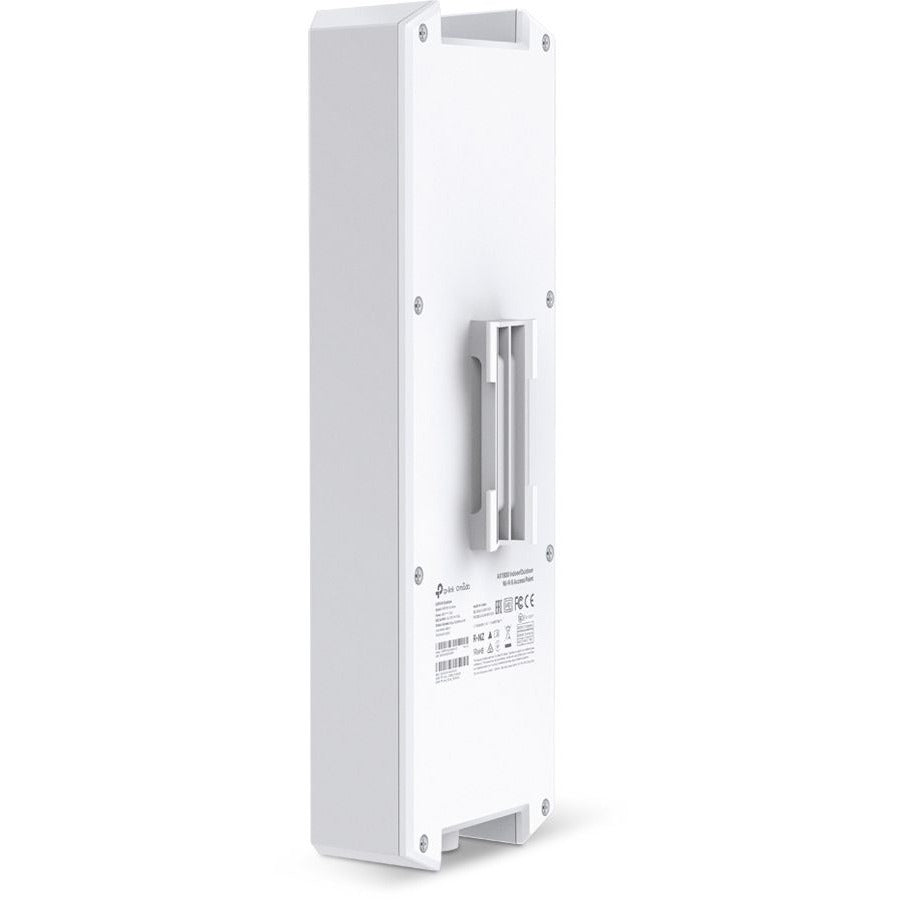 TP-Link EAP610-Outdoor Dual Band IEEE 802.11 a/b/g/n/ac/ax 1.80 Gbit/s Wireless Access Point - Outdoor - 2.40 GHz, 5 GHz - External - MIMO Technology - 1 x Network (RJ-45) - Gigabit Ethernet - Pole-mountable, Wall Mountable - IP67 TP-LINK