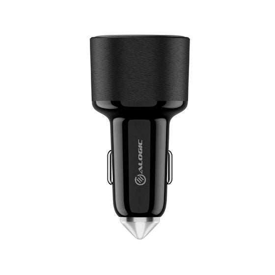 ALOGIC Rapid Power 100W Car Charger with USB-C Port and USB-A Port, Black - CRCA100 - eCommerce Business Prime