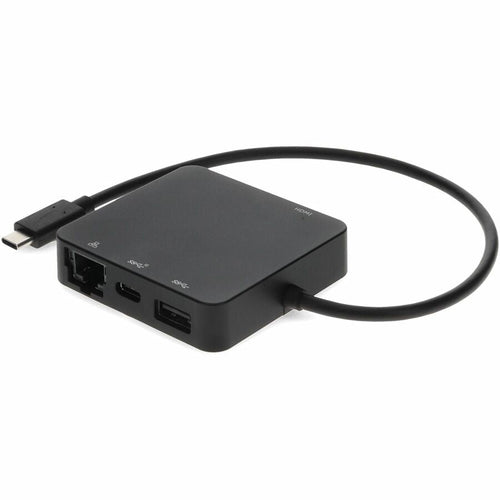 AddOn Docking Station - for Desktop PC/Notebook/Monitor/Projector - USB Type C - 4K - 3840 x 2160 - USB Type-A - 1 x USB Type-C Ports - USB Type-C - Network (RJ-45) - HDMI - Black - Wired - Ethernet - eCommerce Business Prime