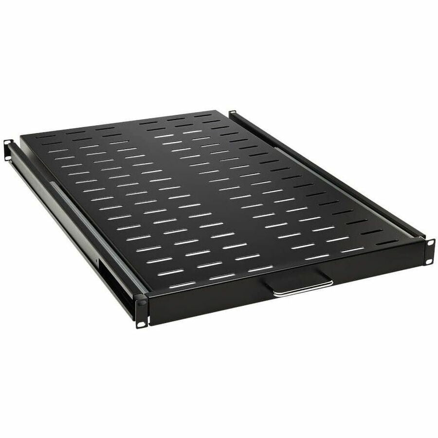 Tripp Lite SmartRack Sliding Steel Rack Shelf - 1U, Vented, 28.3 in. Deep, Holds up to 50 lb. (23 kg) - For Data Center, Server, LAN Switch, Router, Networking - 1U Rack Height - Rack-mountable - Blac - SRSHELF4PSLVENT - eCommerce Business Prime